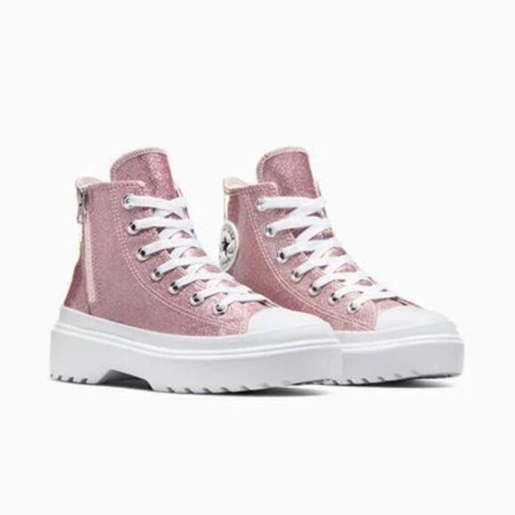 Converse Chuck Taylor All Star Lugged Glitter Hightop Sneaker Shoes Size 8 - Picture 11 of 16